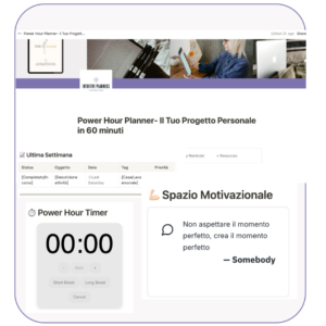 Power Hour Planner: Il Tuo Progetto Personale in 60 Minuti